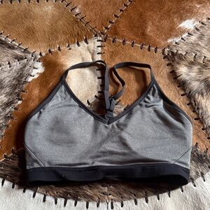 Nike Black and Gray Sports Bra